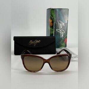 Maui Jim Starfish MJ744-01T Translucent Chocolate, 56-16-140 Sunglasses